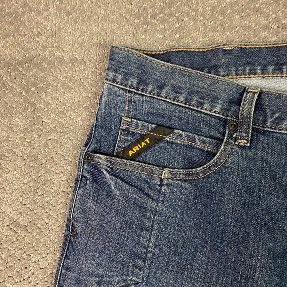 Ariat Rebar M4 Relaxed Boot Cu tJeans Men's 38 x 30 Fits 41 x 30 DuraStretch - Picture 3 of 16